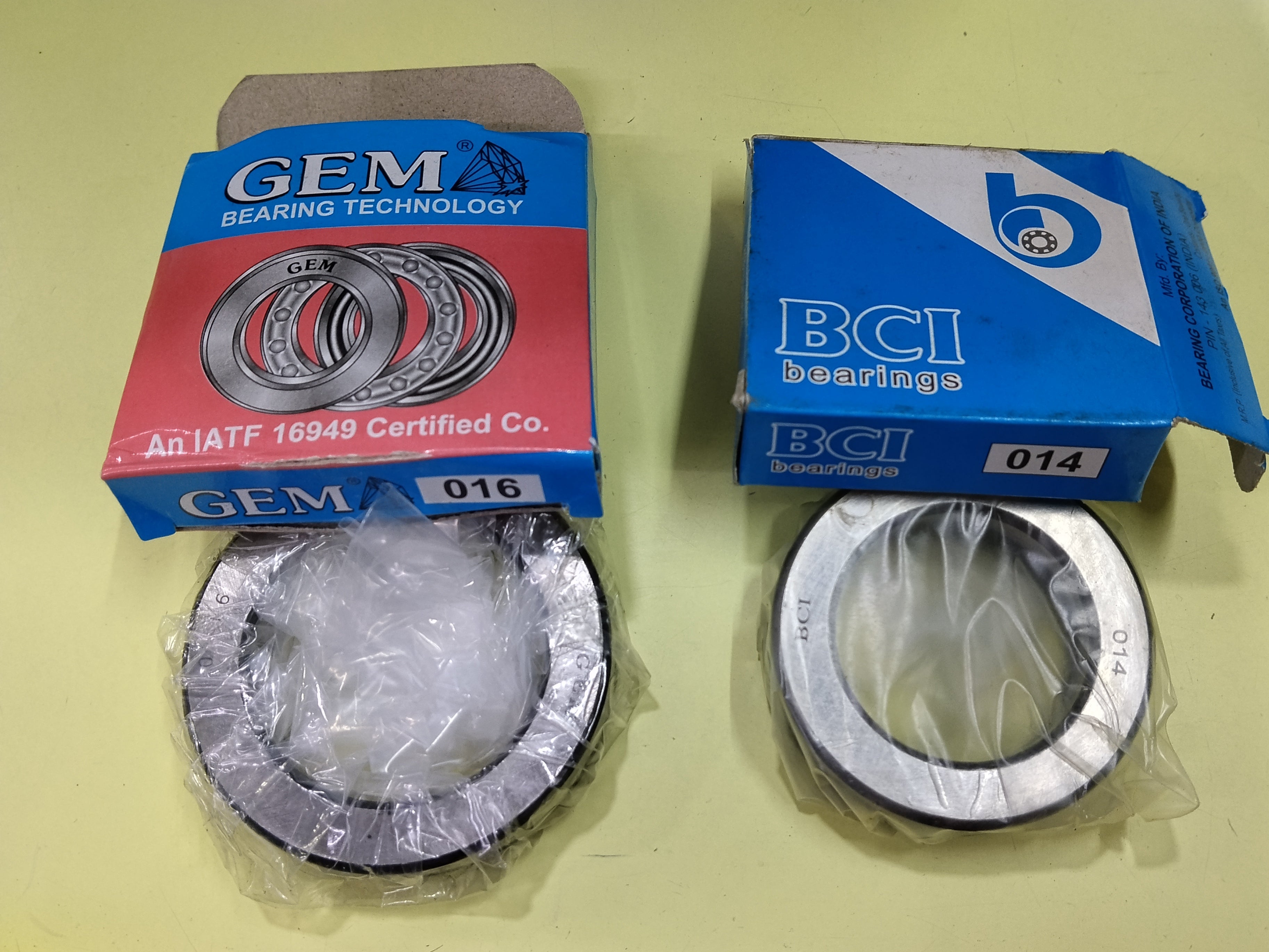 THRUST BALL BEARING GEM BCI