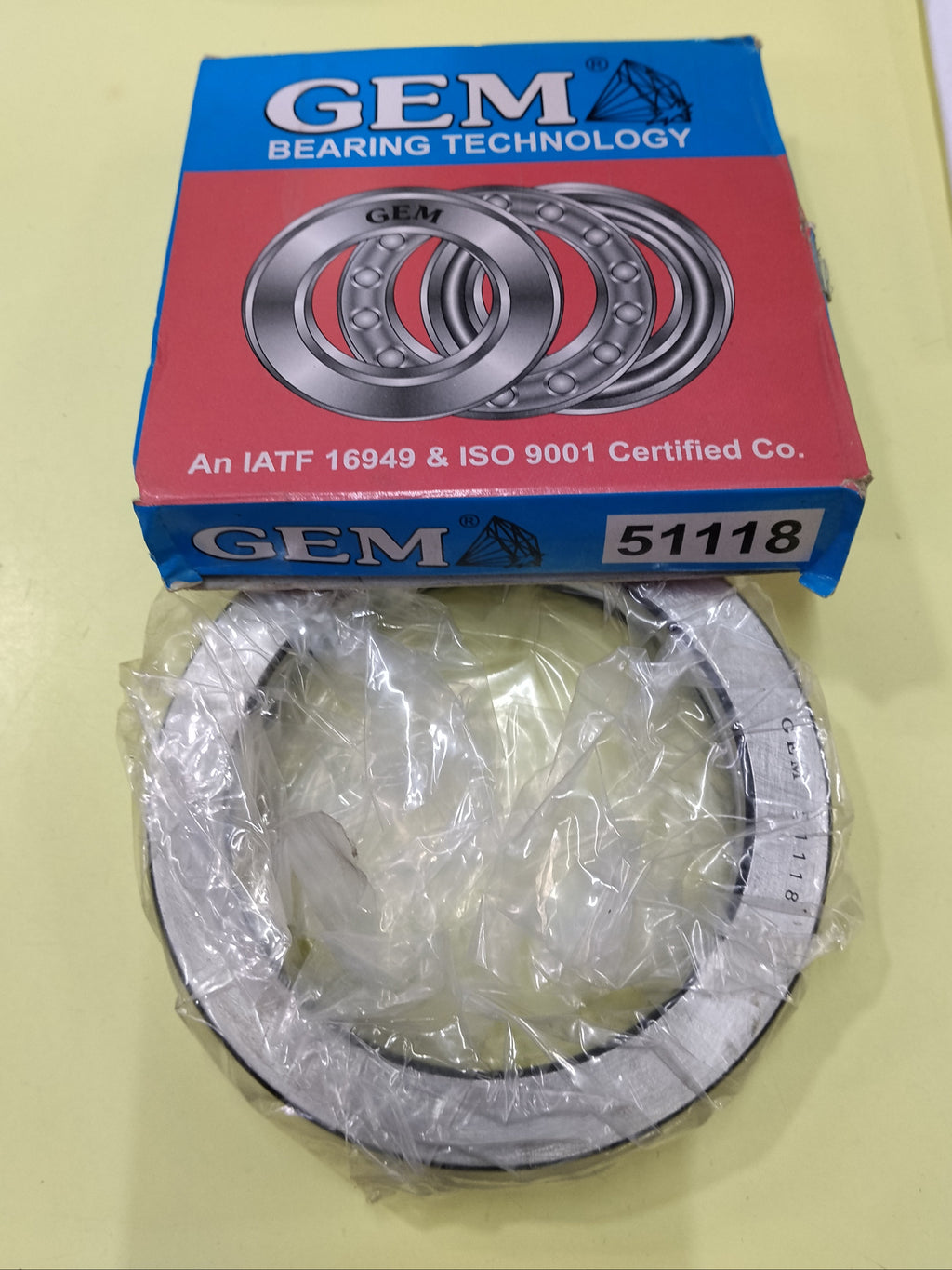 51118 GEM BEARINGS 51100 SERIES THRUST