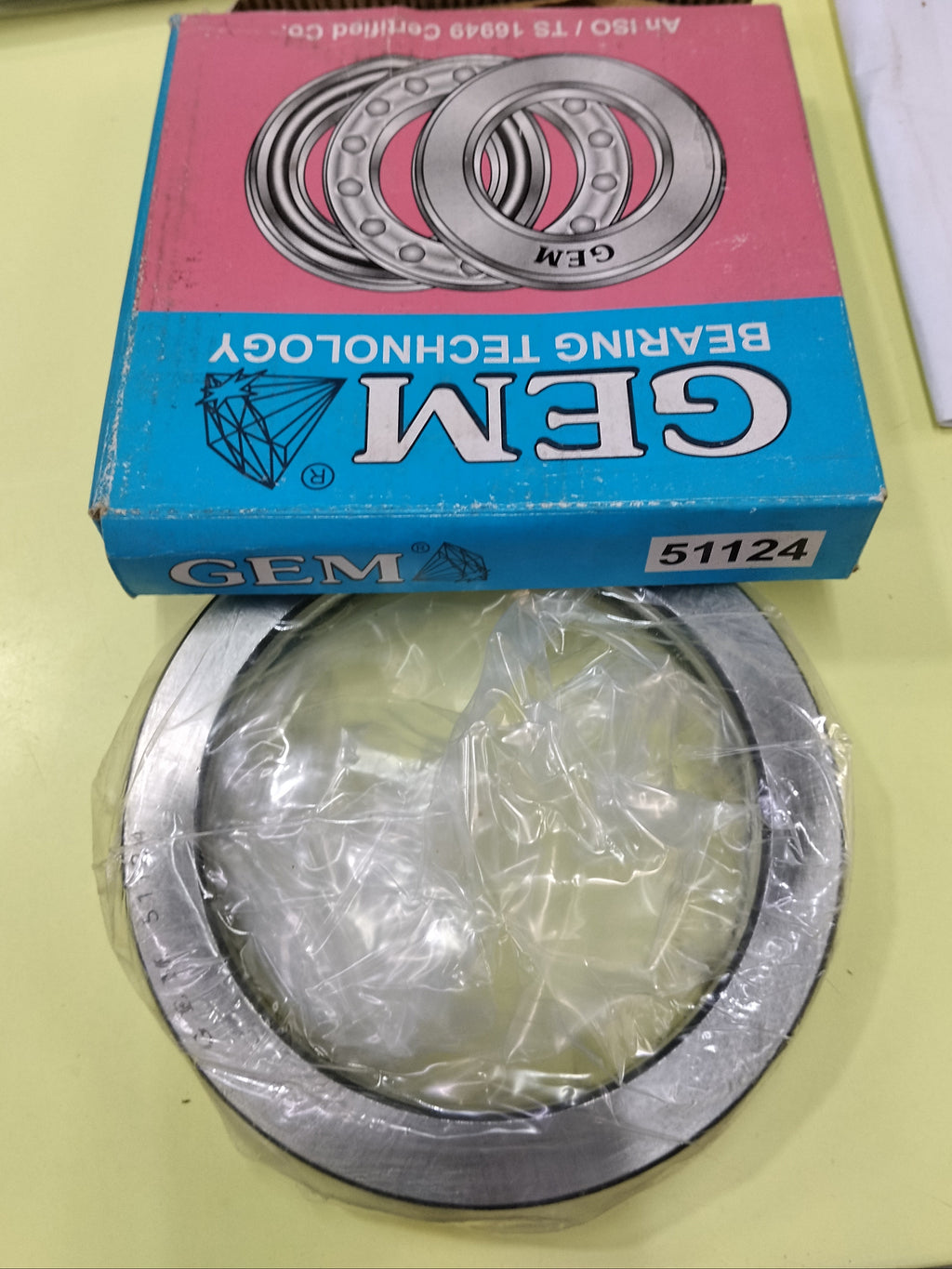 51124 GEM BEARINGS 51100 SERIES THRUST